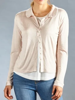 Cardigan CINDA mit Seide und Leinen von Kokon Zwo