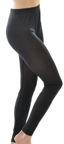 Damen Bio-Seide LEGGINGS uni von Alkena