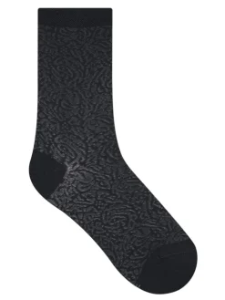Damen Seidensocken Jacquardmuster mit 72% Seide von Bleuforêt