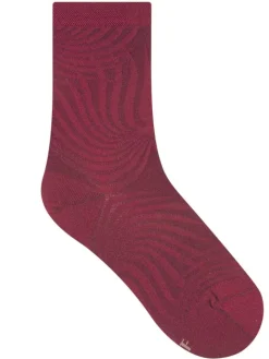 Damen Seidensocken Streifenmuster mit 74% Seide von Bleuforêt