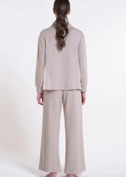 Feinstrick Hausanzug LOUNGE No. 5 beige Viscosemix von Verdiani