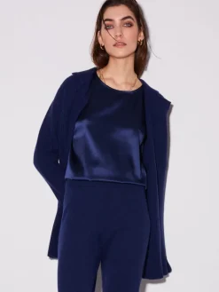 Grobstrick Jacke mit Knöpfen von Chiara Fiorini mit Wolle und Kaschmir