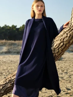 Hausmantel Edel-Strick von Chiara Fiorini mit Wolle und Kaschmir