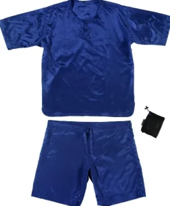 Herren REISE SCHLAFANZUG kurz Seide-Baumwolle Traveler´s Tree®