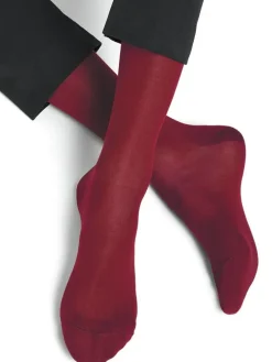 Herren Seidensocken glatt mit 91% Seide von Bleuforêt