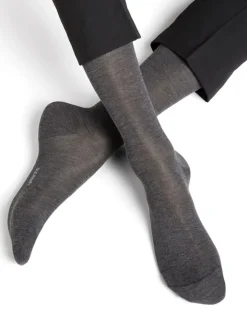 Herren Seidensocken uni mit 91% Seide von Bleuforêt