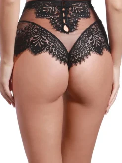 High Waist Brazilian Slip BLACK SWAN von Prelude Milano