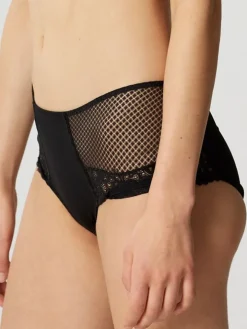 Hoher Slip mit Spitze GABY uni von Maisonlejaby