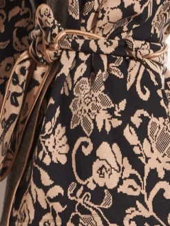 Jacke JACQUARD schwarz-zimt von Chiara Fiorini