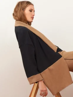 Jacke KUSCHEL COTTON anthrazit-zimt von Chiara Fiorini