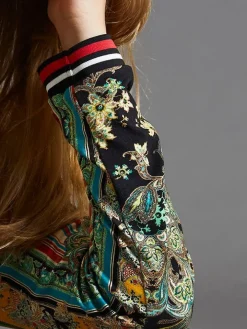 Jersey Freizeitanzug 2tlg. CHATEAU DE VERSAILLES grün schwarz von Fürstenberg