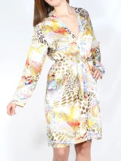 Kimono 100% Seide MARRAKESCH mit Animalprint von Eva B. Bitzer