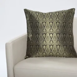 Kissenhülle MADRAS aus handgewebtem Seidenbrokat