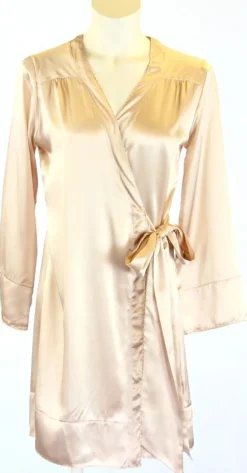 Kurze Seidenrobe SHELL WRAP ROBE von Shell Belle Couture