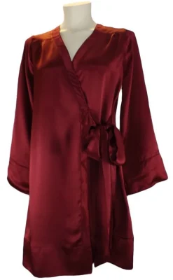 Kurze Seidenrobe SHELL WRAP ROBE von Shell Belle Couture