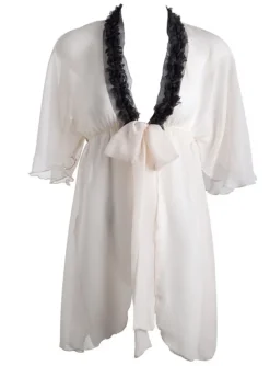 Kurzes Bettjäckchen aus Seiden Chiffon PARISIENNE von Sally Jones