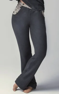 Kuschel-Baumwolle Lounge-Hose CASUAL von Gattina