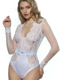 Langarm Body Spitze MARLENE Prelude Milano