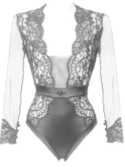 Langarm Body Tüll Spitze MARLENE Prelude Milano