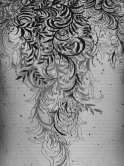 Langarm-Body ARABESQUE Tüll schwarz von Cadolle