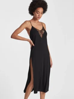 Langes Negligé LAZY DAYS von Aubade mit Modal und Seide