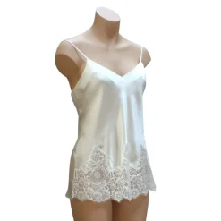 Langes Seidentop TONES LACE Seide von Luna di Seta