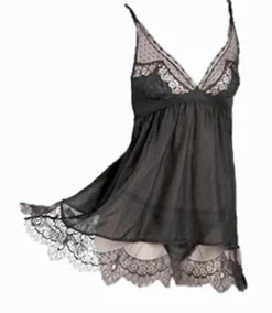 LAST PIECE Batist LOVE ME BABY-DOLL von Shell Belle Couture schwarz Größe S