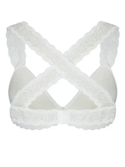 LAST PIECE Satin Triangel BH GIGI IVOIRE von Cadolle weiss Größe S