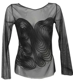 LAST SIZE Luxus Tüll-Shirt TATY von Exilia Größe M