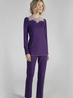 LAST SIZE Modal Pyjama VIOLET in lila von Verdiani Größe 40
