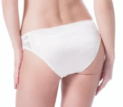 LAST SIZE Satin Slip MR WHIPPY creme-rosé Mimi Holliday mit Seide Größe XS