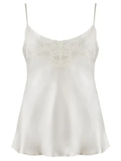 LAST SIZE Seide Top CRÉPUSCULE SATINÉ naturweiß Größe 36 Aubade