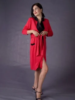 LAST SIZE Seidenkimono kurz Wirkseide INTERLAKEN Größe 46 100% Seide Gattina