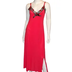 LAST SIZE Seidennegligé lang Seidenmix SAMUI von Gattina Größe 38