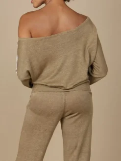 Leinen Pullover GLORIA No. 2 mit Spitze von Marjolaine