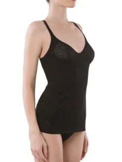 Lingerie Top ALIDA Microtüll von Cotton Club Rubino