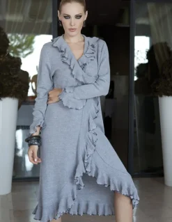 Long-Strickjacke MARISA mit Merino und Kaschmir von Paolucci