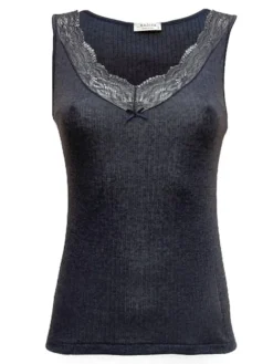Lyocell Camisole Shirt Emma S/L mit Spitze von Madiva