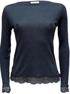 Lyocell Langarm Shirt Emma M/L mit Spitze von Madiva