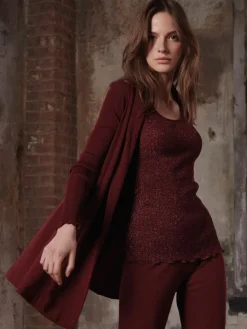 Merino Wolle-Seide CARDIGAN Strickjacke von Oscalito