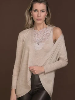 Merinowolle-Seide CARDIGAN Strickjacke von Artimaglia