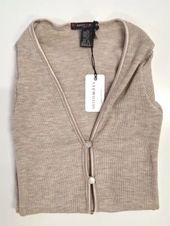 Merinowolle-Seide CARDIGAN gerippt von Artimaglia