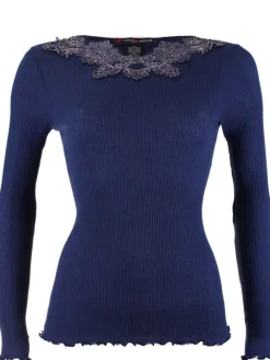 Merinowolle-Seide LANGARM SHIRT Rippe von Artimaglia