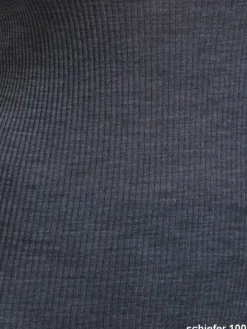 Merinowolle-Seide Stehkragen TOP mit Spitze von Artimaglia