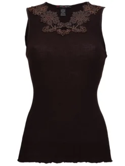 Merinowolle-Seide TOP gerippt von Artimaglia