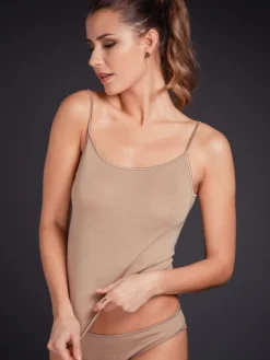 Merinowolle-Seide TRÄGER TOP von Artimaglia