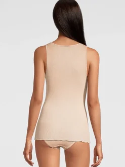 Merinowolle-Seide Unterhemd gerippt von Oscalito