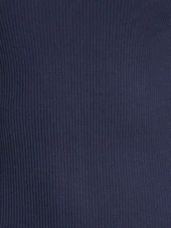 Merinowolle-Seide Unterhemd gerippt mit Spitze Basic von Oscalito