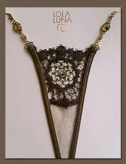 Mikrostring KATIA MICRO schoko-gold von Lola Luna