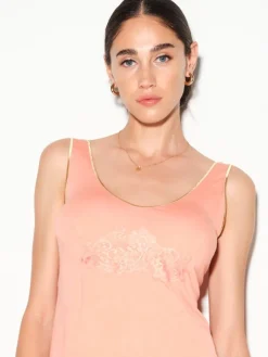 Modal Kurz-Pyjama FELIS in lachsrosa von Chiara Fiorini